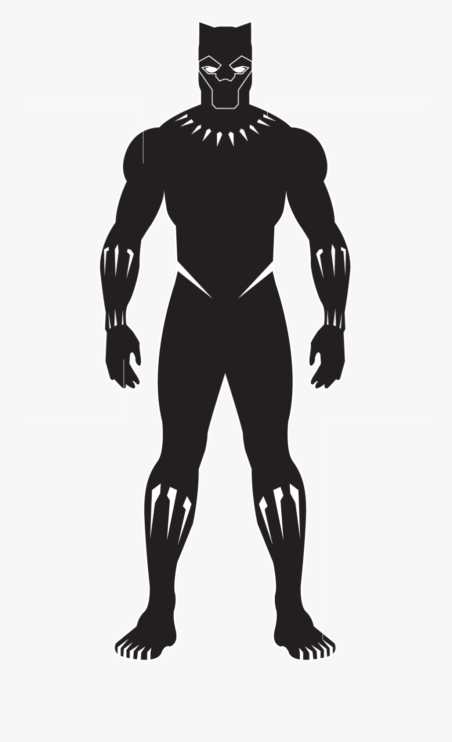 Black Panther Clipart - Black Panther Suit Cartoon, Transparent Clipart