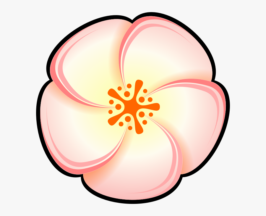 Peach Clipart For You Image - Clipart Png Peach Flower, Transparent Clipart