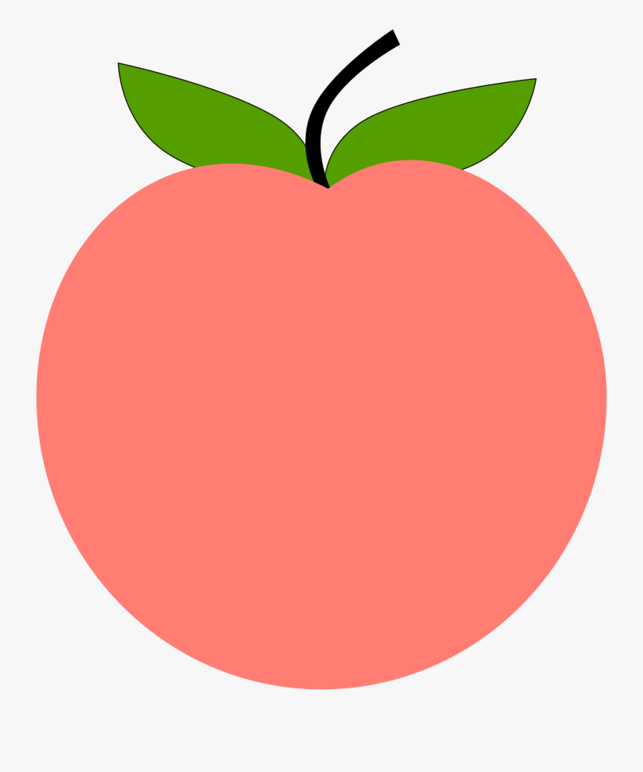 Peach Svg Clipart - Cartoon Peach, Transparent Clipart
