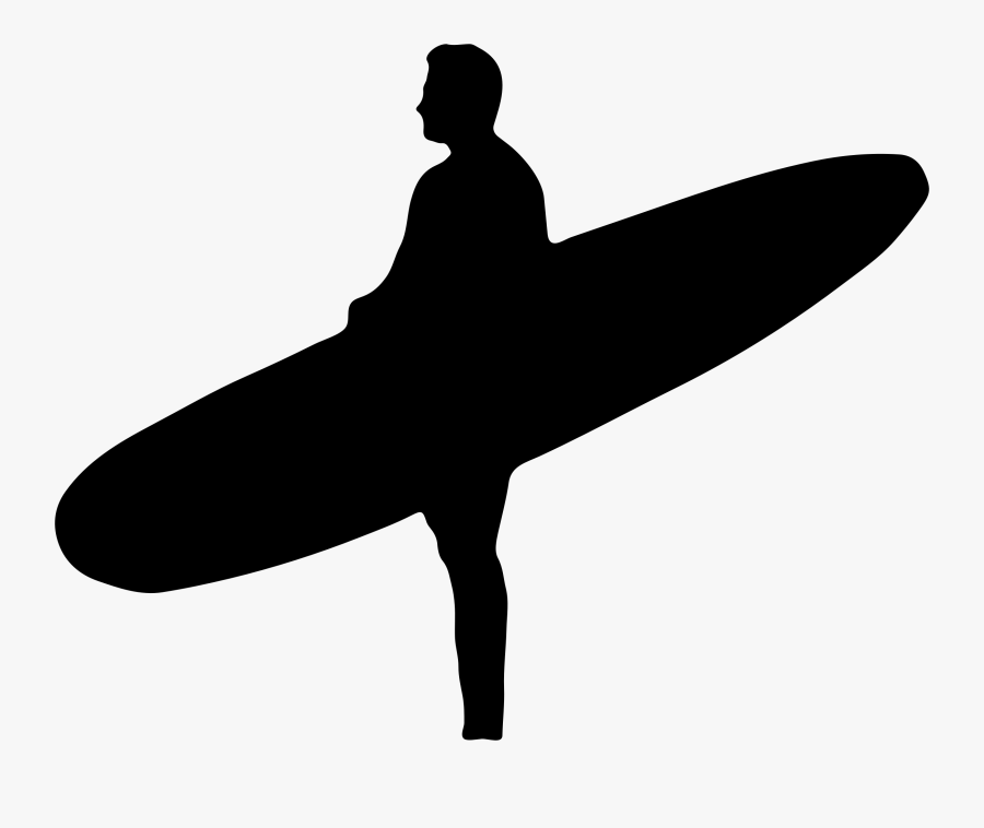 Transparent Wave Silhouette Png Man Holding Surfboard Vector
