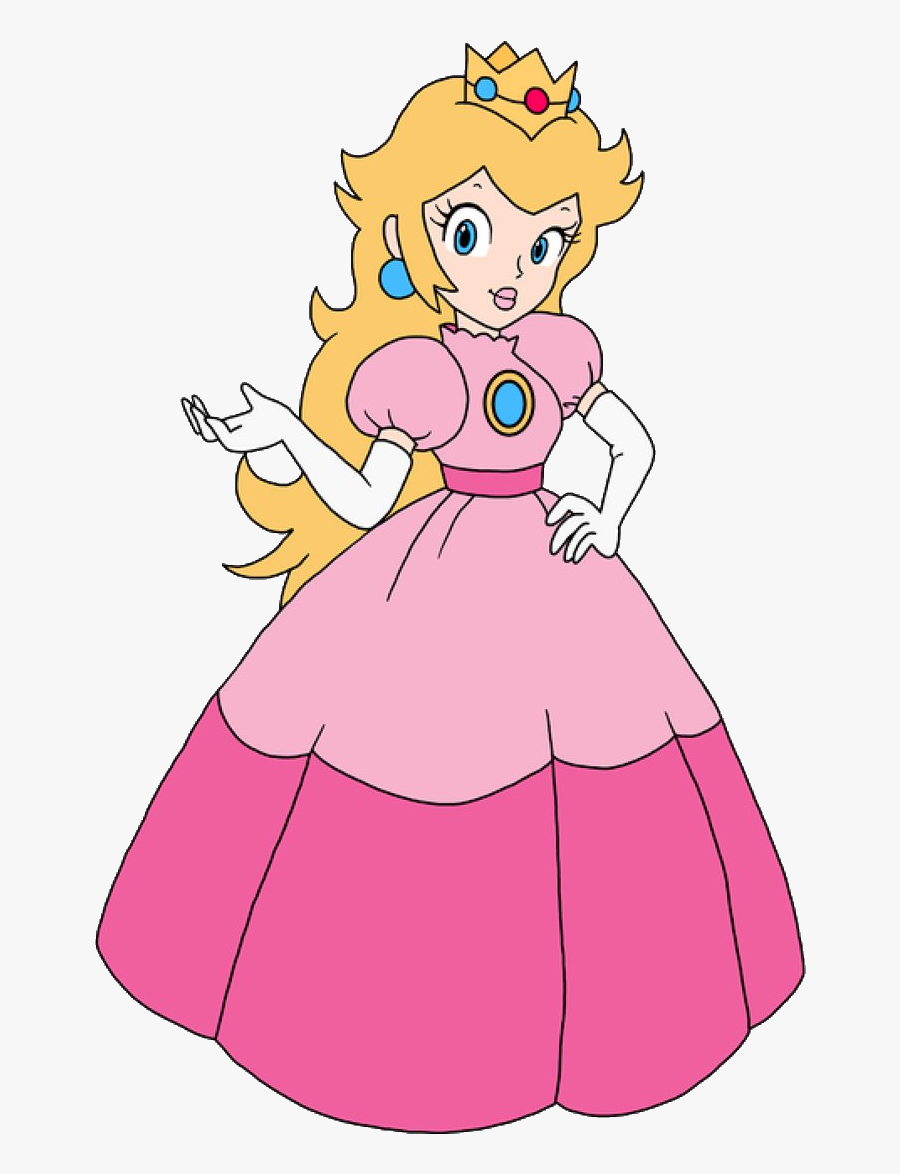 Princess Peach Clipart - Princess Peach Classic Dress, Transparent Clipart