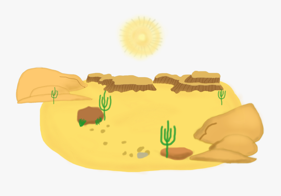 Computer Art Rv In The Desert With Sunset In Background - Mojave Desert Clip Art, Transparent Clipart