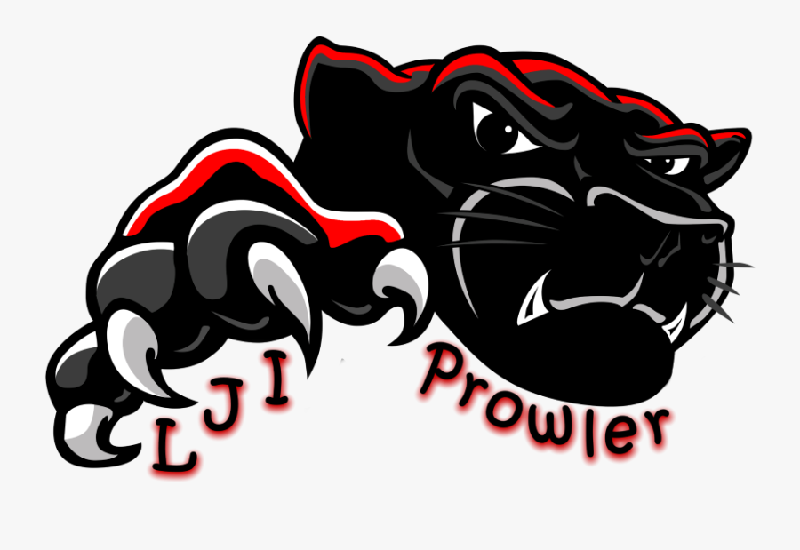 Panther Clipart Yearbook - Black Panther Mascot Logo, Transparent Clipart