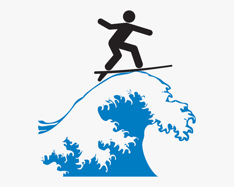Surfboard Clipart Wave, Transparent Clipart