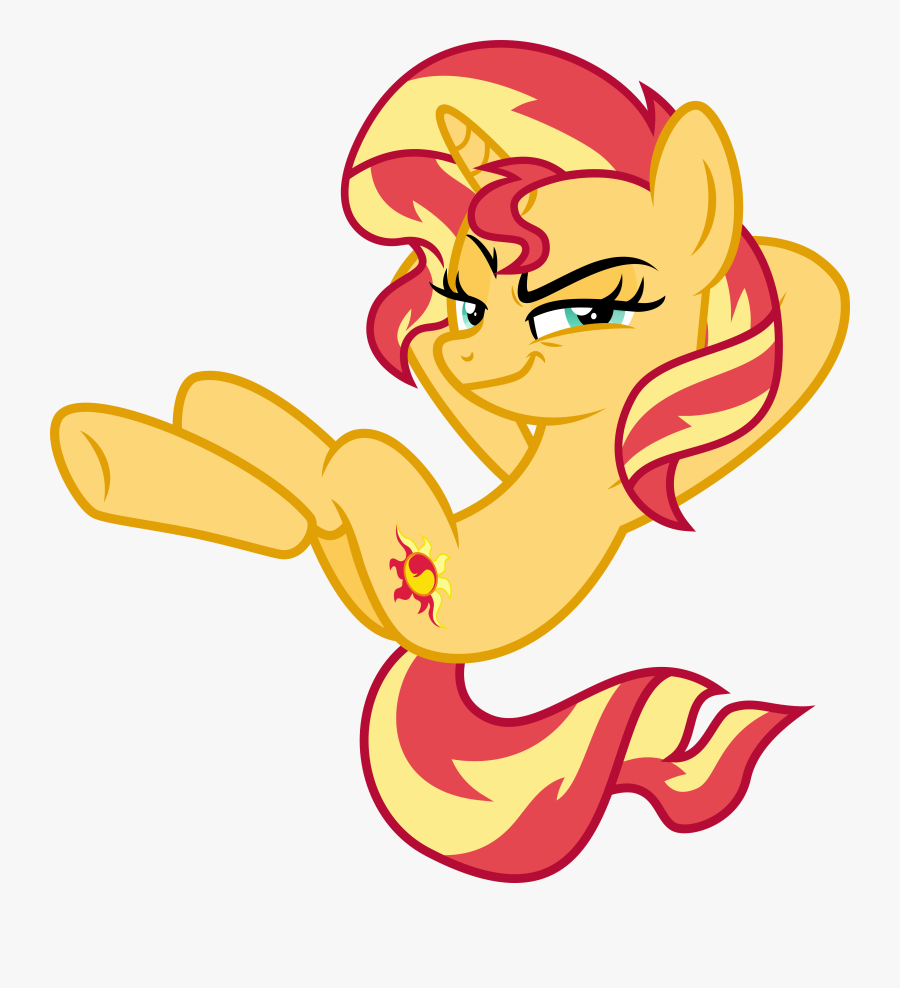 Evil Transparent Background - Mlp Sunset Shimmer Bad Pony, Transparent Clipart