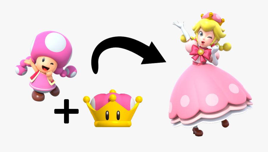 Where The Super Crown Was Introduced For Toadette , - Super Mario Bros U Deluxe Peachette, Transparent Clipart