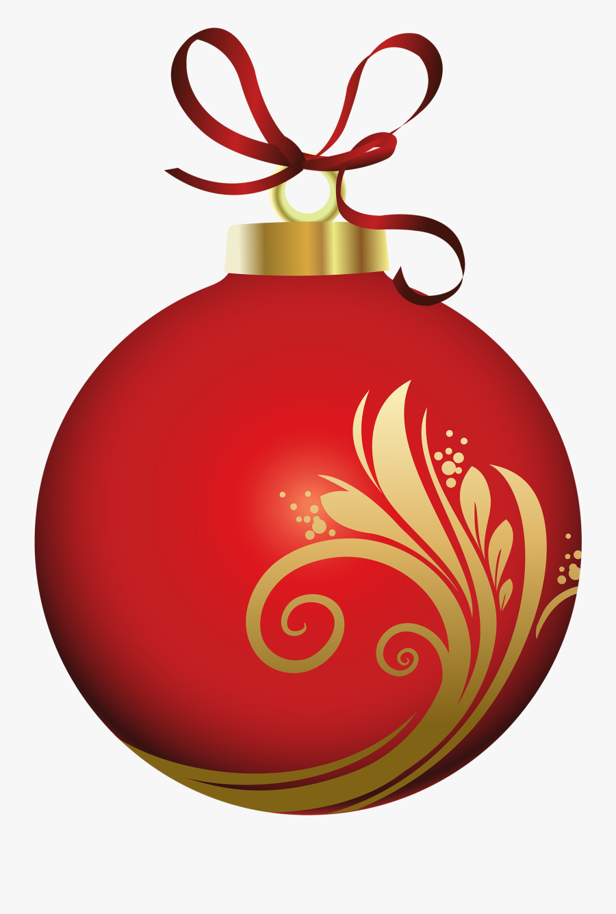 Christmas Ornament Clipart Png Red Christmas Ornament - Christmas Ball Decoration Png, Transparent Clipart