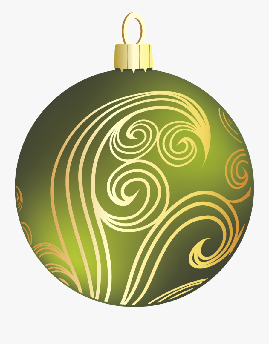 Ornaments Clipart Green - Christmas Ornament, Transparent Clipart