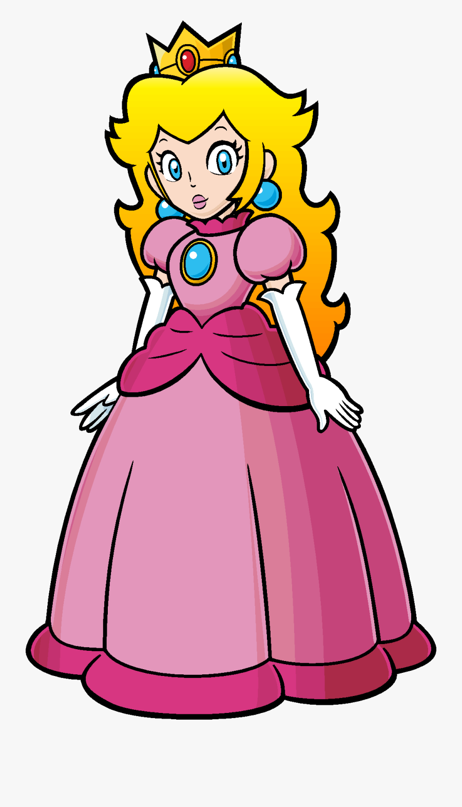 Transparent Princess Peach Png - Princess Peach 2d Png , Free