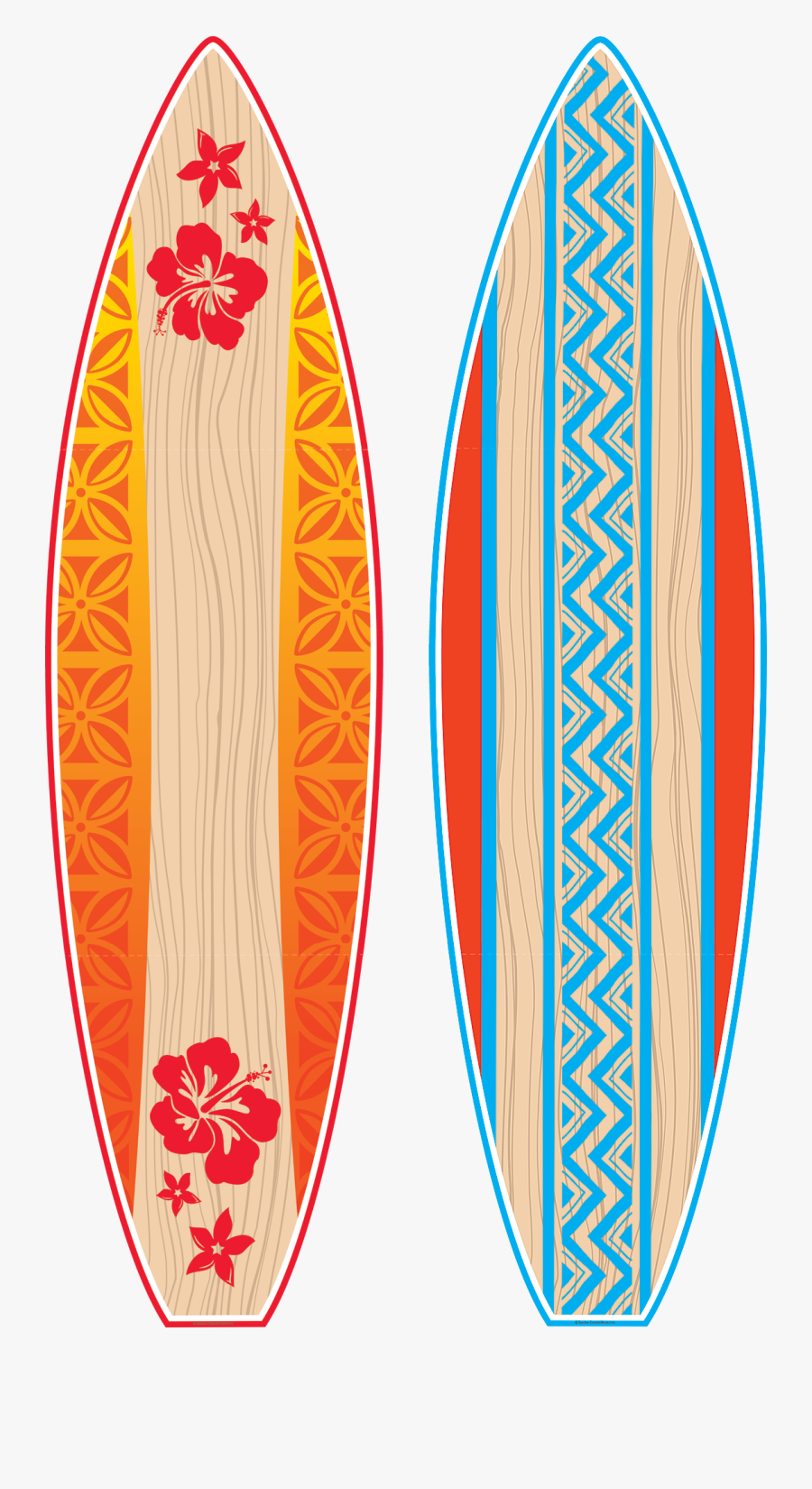 Transparent Surfboard Tropical Transparent & Png Clipart - Surfboard With Transparent Background, Transparent Clipart