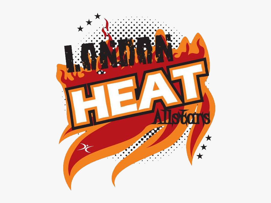 London Heat Cheerleading Logo - London, Transparent Clipart