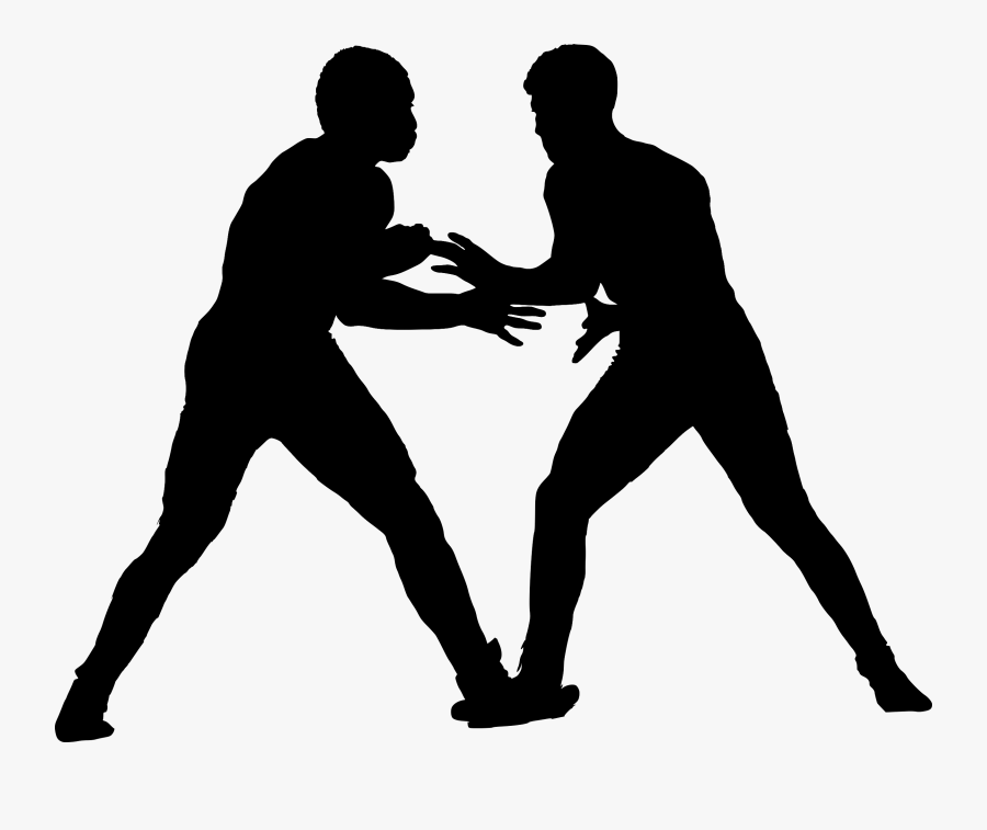 Sport Wrestling Png Free - Silhouette Wrestlers Png, Transparent Clipart