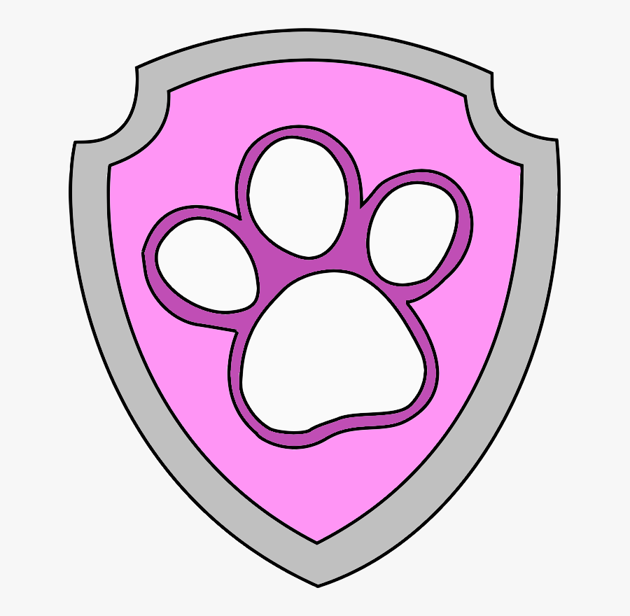 Paw Patrol Paw Badge, Transparent Clipart