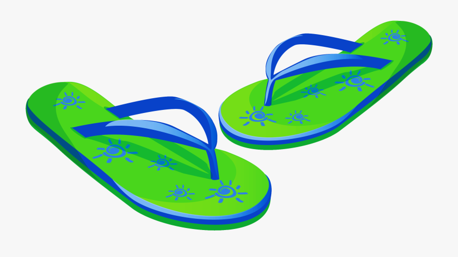 Transparent Shore Clipart - Flip-flops, Transparent Clipart