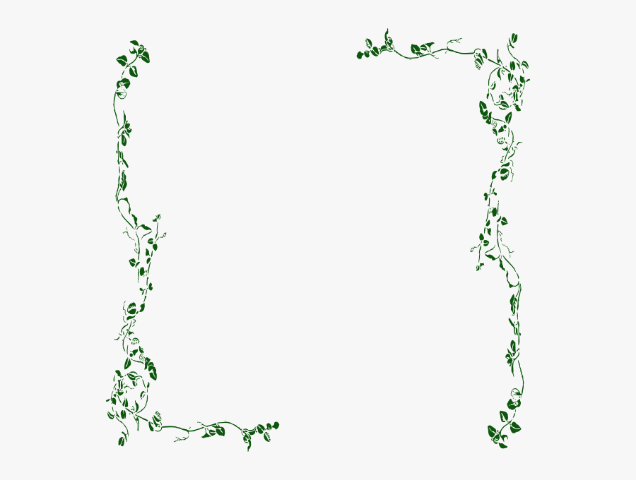 Ivy Leaf Vine Clipart - Clip Art Vine Border, Transparent Clipart