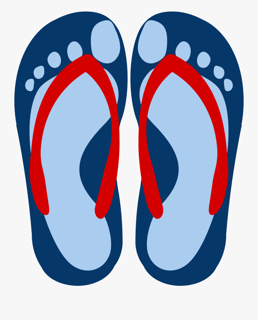 Transparent Foot Print Png - Flip Flop Footprint, Transparent Clipart