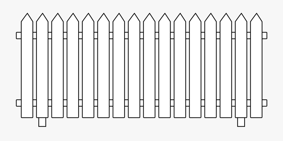 White Picket Fence - White Picket Fence Graphic, Transparent Clipart