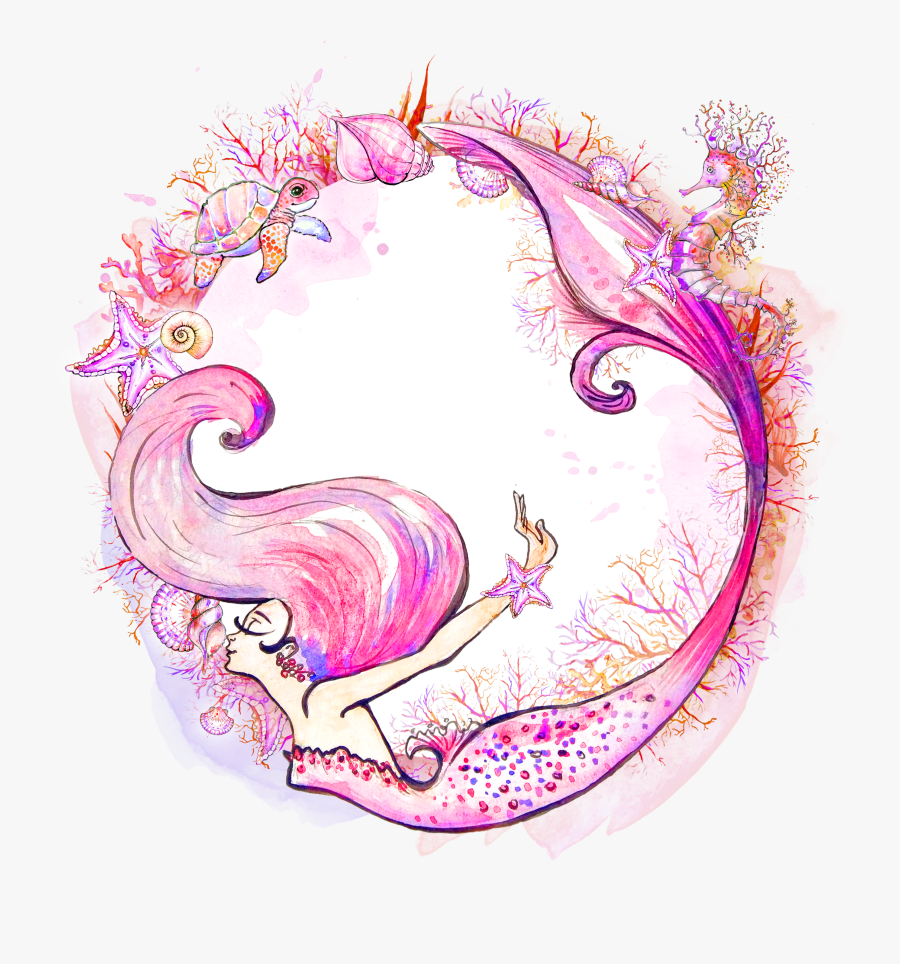 Mermaid Watercolor Painting Siren Clip Art - Mermaid Watercolor, Transparent Clipart