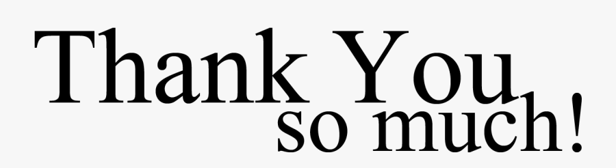 Thank You Black And White Thank You Clipart Animated - Thank You To All Png, Transparent Clipart