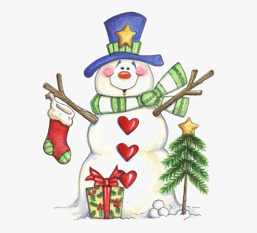 Christmas Clipart Snow Man, Transparent Clipart