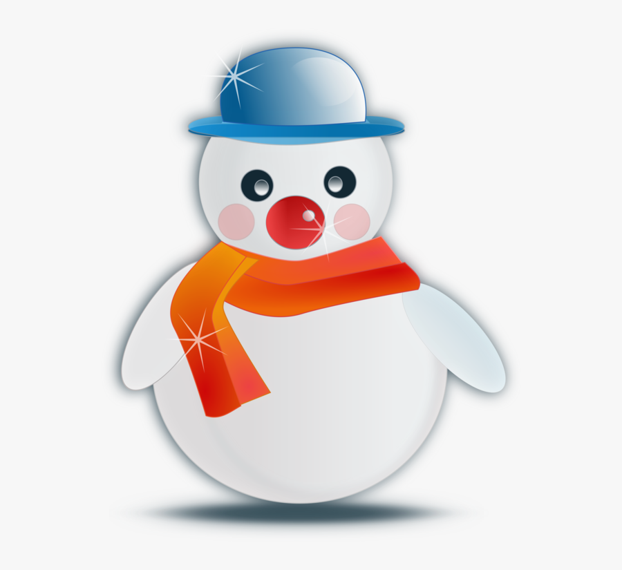 Snowman,headgear,desktop Wallpaper - Cartoon Snow Man Png, Transparent Clipart