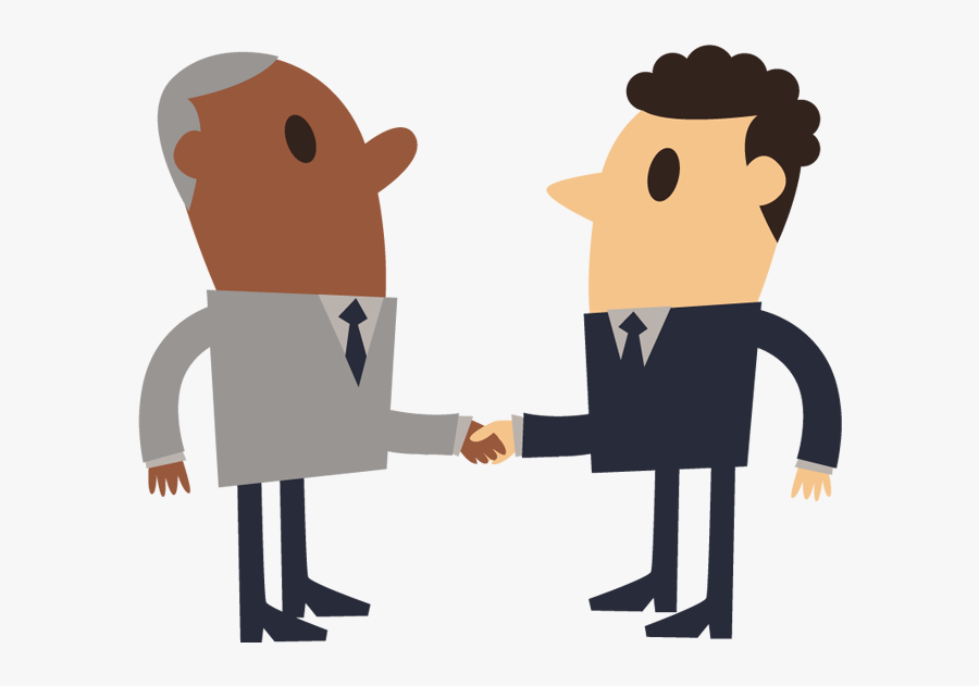 Free Business Shake Hand Simple Cartoon Of Shaking - Business Handshake Clip Art Png, Transparent Clipart