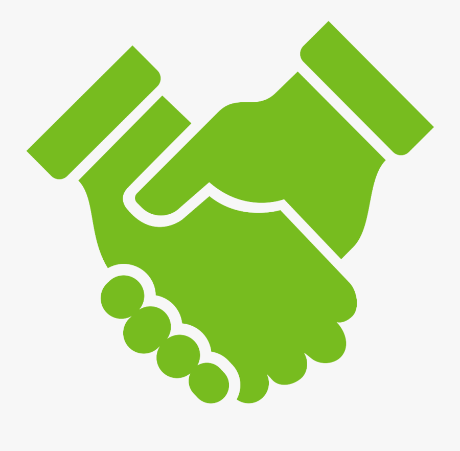 Handshake Icon Png - Shake Hand Logo Green, Transparent Clipart