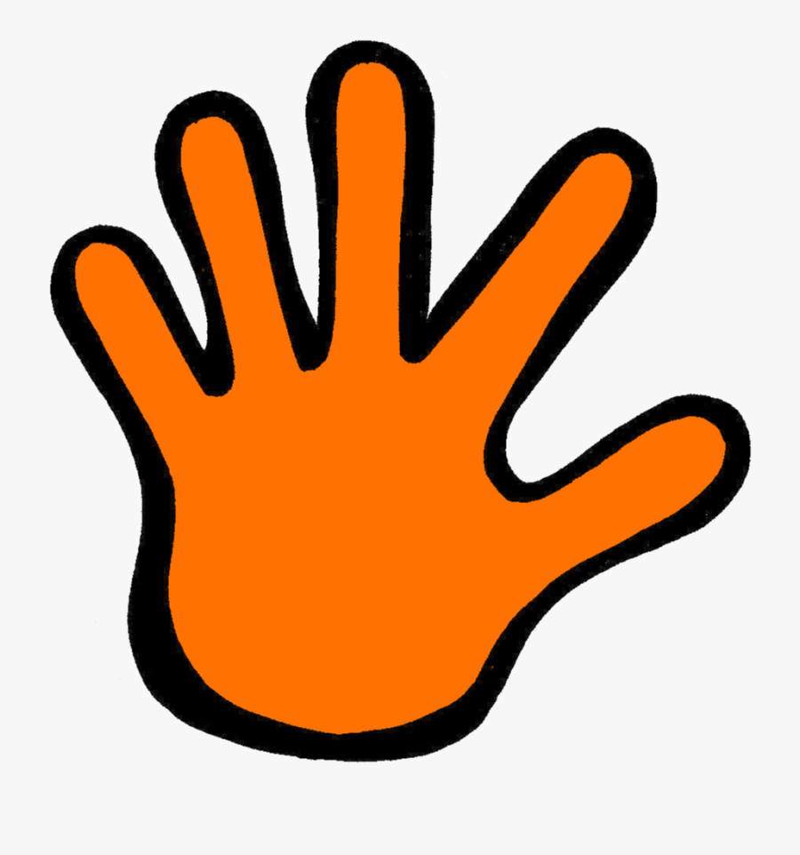 Feet Clipart Orange - Orange Hand Clip Art, Transparent Clipart