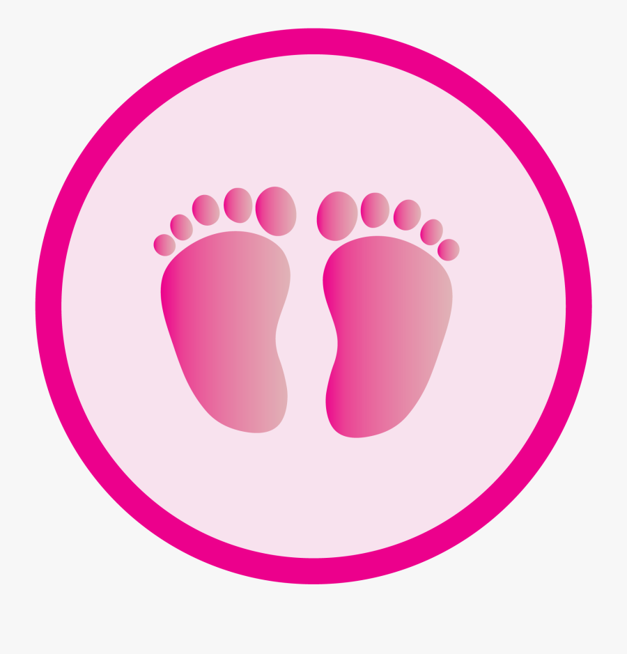 Baby Feet Clip Art Free Download Best - Pink Baby Footprints Png Transparent, Transparent Clipart