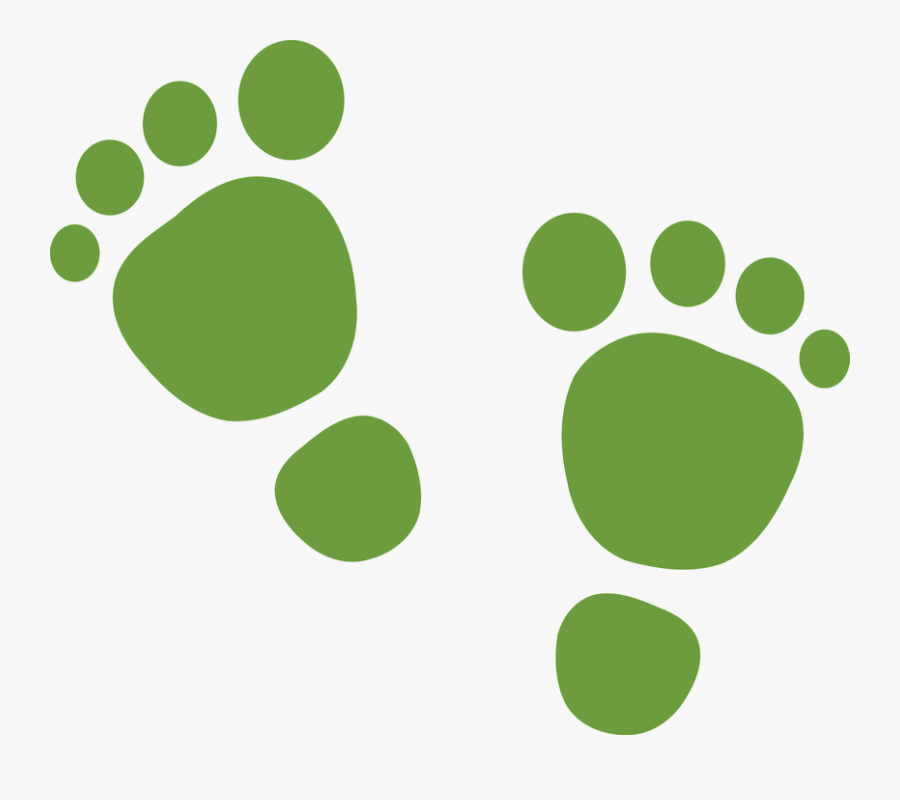 Green Feet Svg Clip Arts - Clipart Baby First Steps, Transparent Clipart