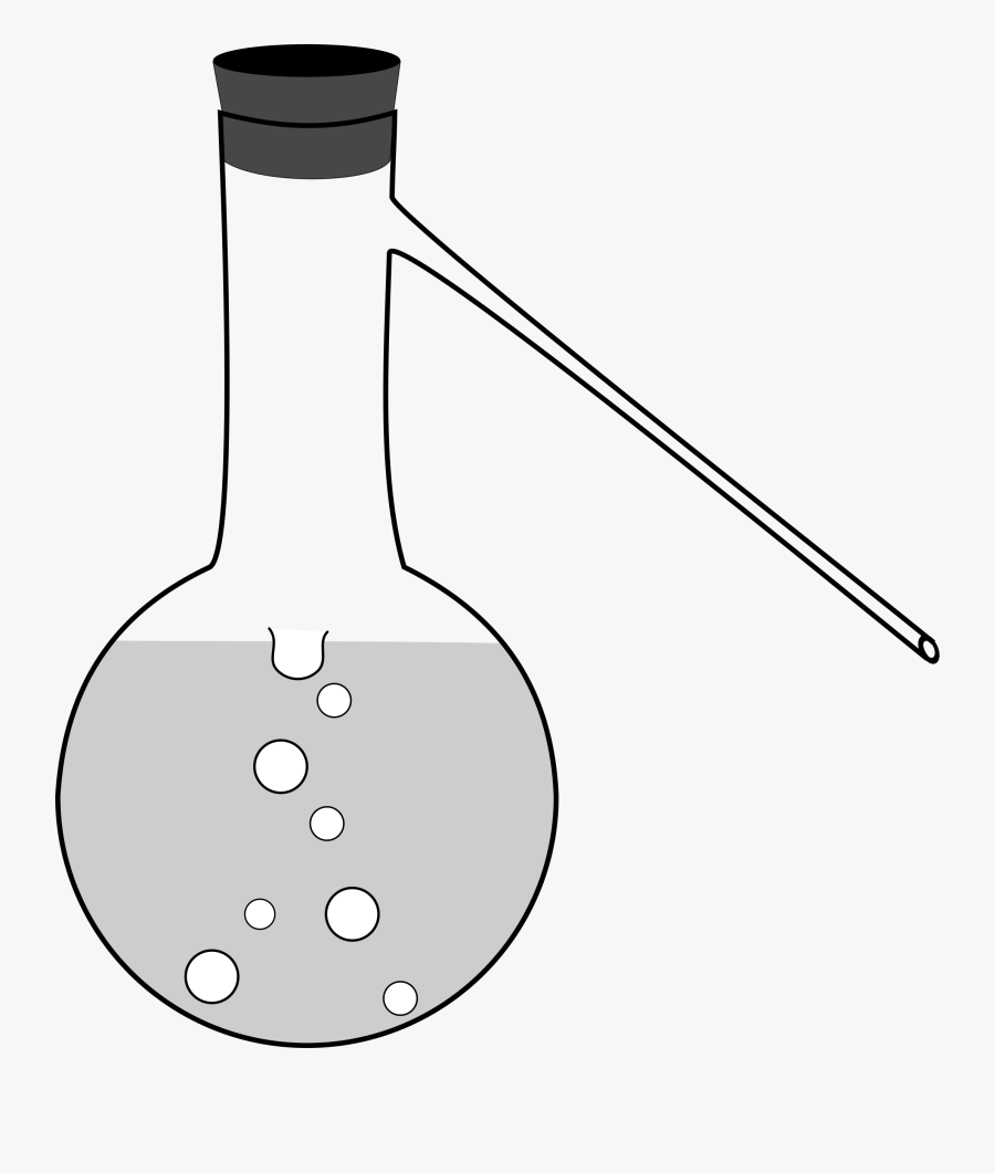 Flask Drawing Transparent Png Clipart Free Download - Laboratory Apparatus Distilling Flask, Transparent Clipart