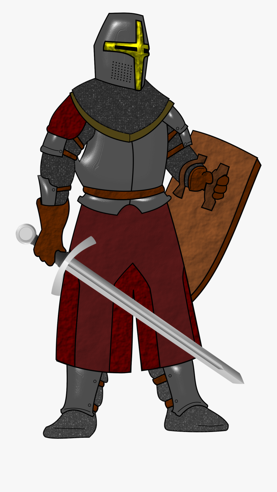 Knight,armour,fictional Character - Knight In Plate Armor, Transparent Clipart