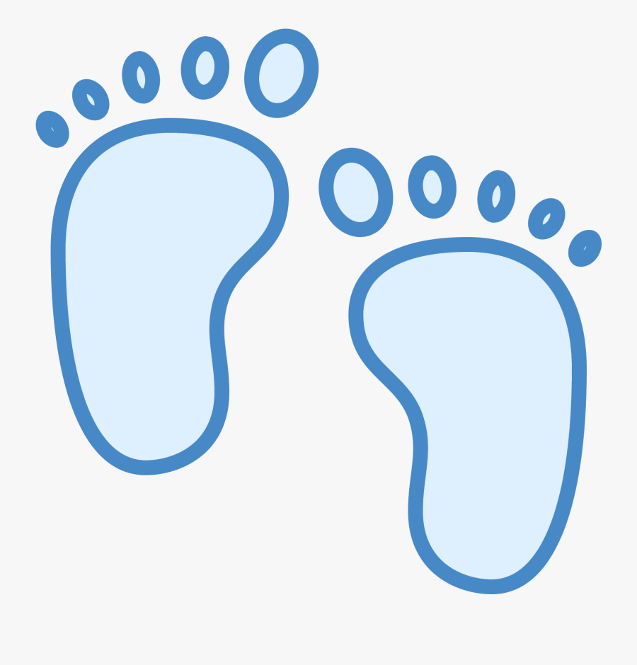 Baby Feet Realistic Royalty Free Cliparts, Vectors, - Blue Clip Art Feet, Transparent Clipart