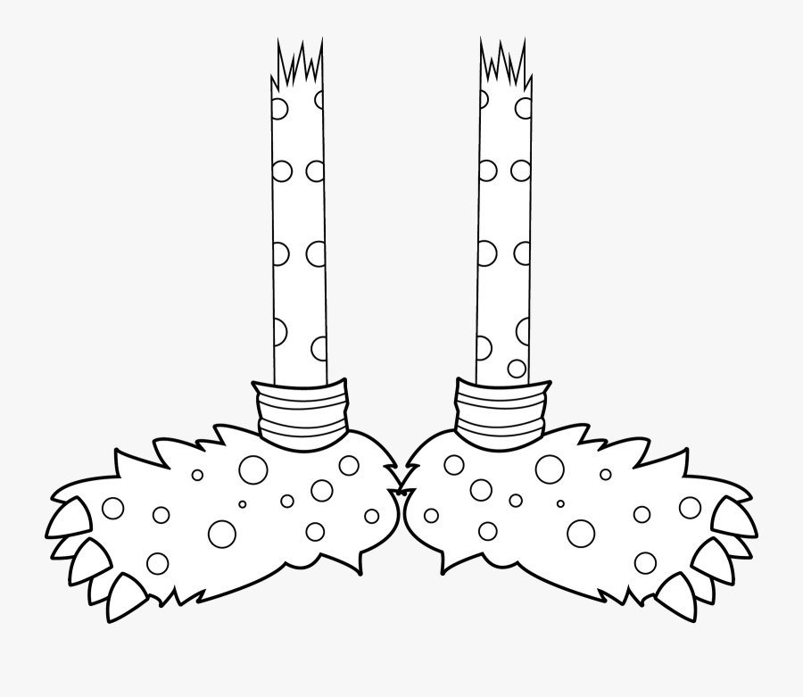 Monster Hands And Feet Template, Transparent Clipart