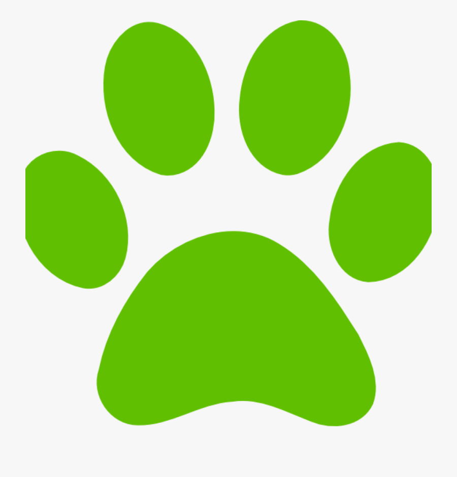 Dog Paw Print Clip Art Free Download - Green Paw Print Clip Art , Free ...