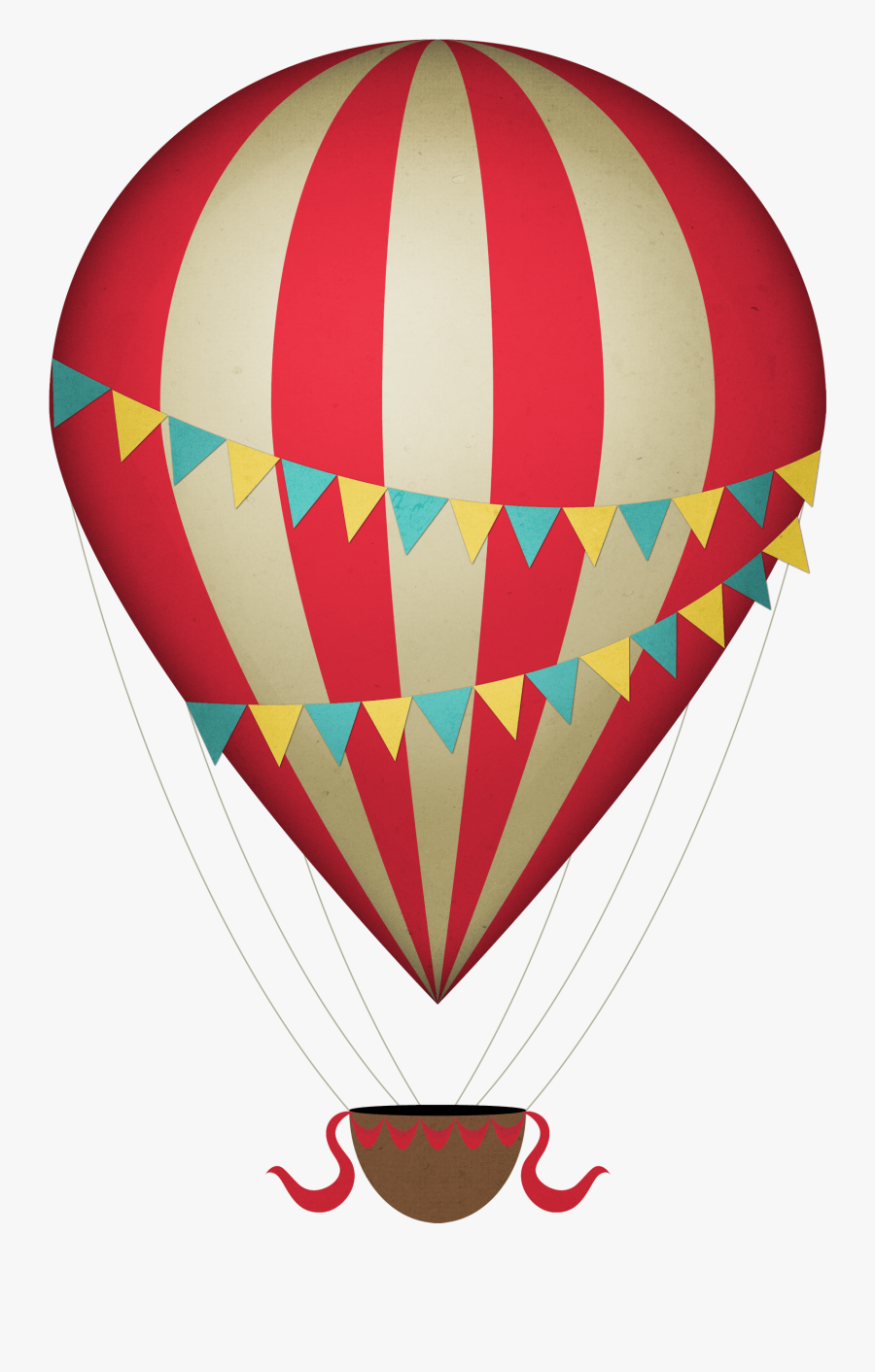 Vintage Clipart Hot Air Balloon - Hot Air Balloon Clipart Png, Transparent Clipart