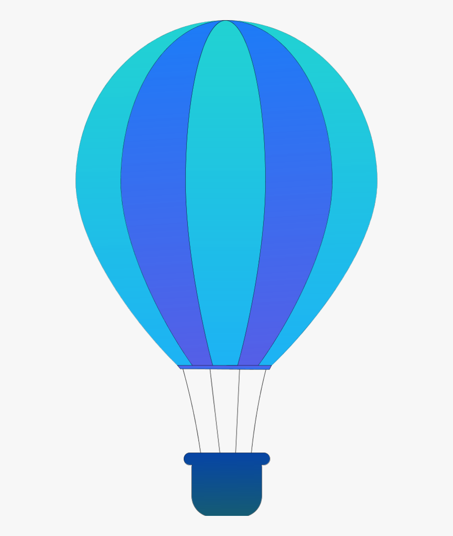 Vertical Striped Hot Air Balloons - Hot Air Balloon Clipart Png, Transparent Clipart