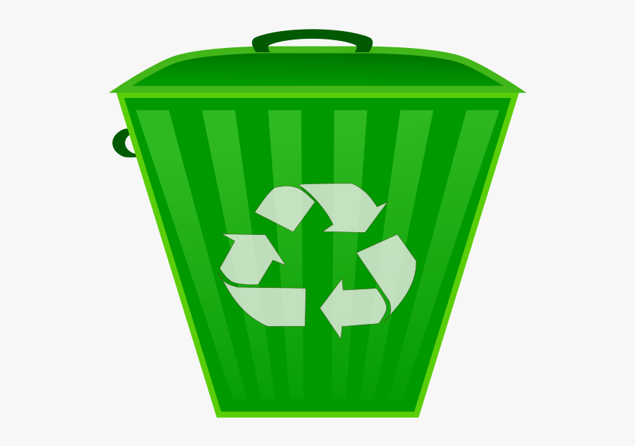 Recycle Trash Can Clip Art At Clker - Recycle Only No Trash Sign, Transparent Clipart