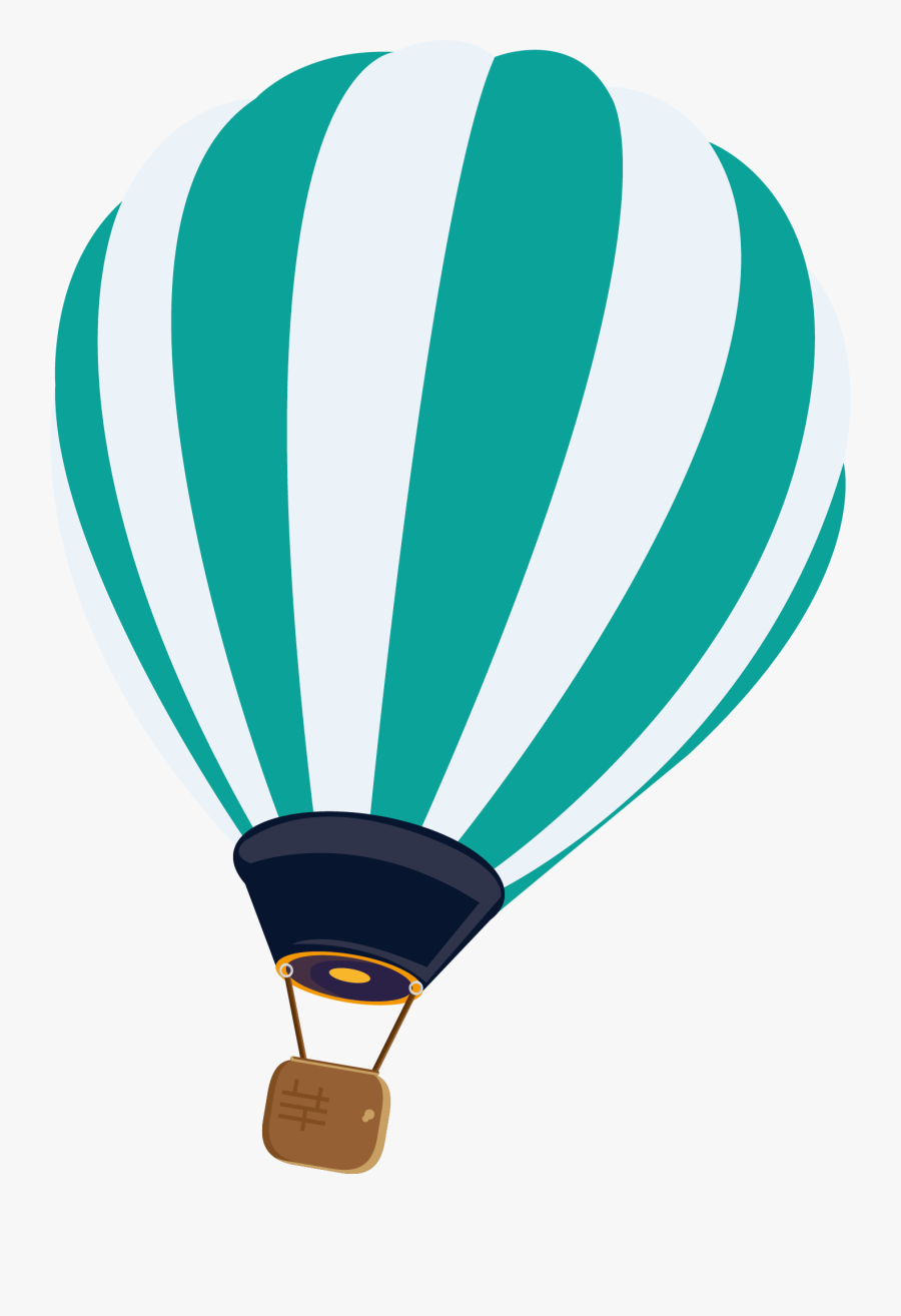 Clip Art Hot Air Balloon Vector - Hot Air Balloon Vector Hd, Transparent Clipart