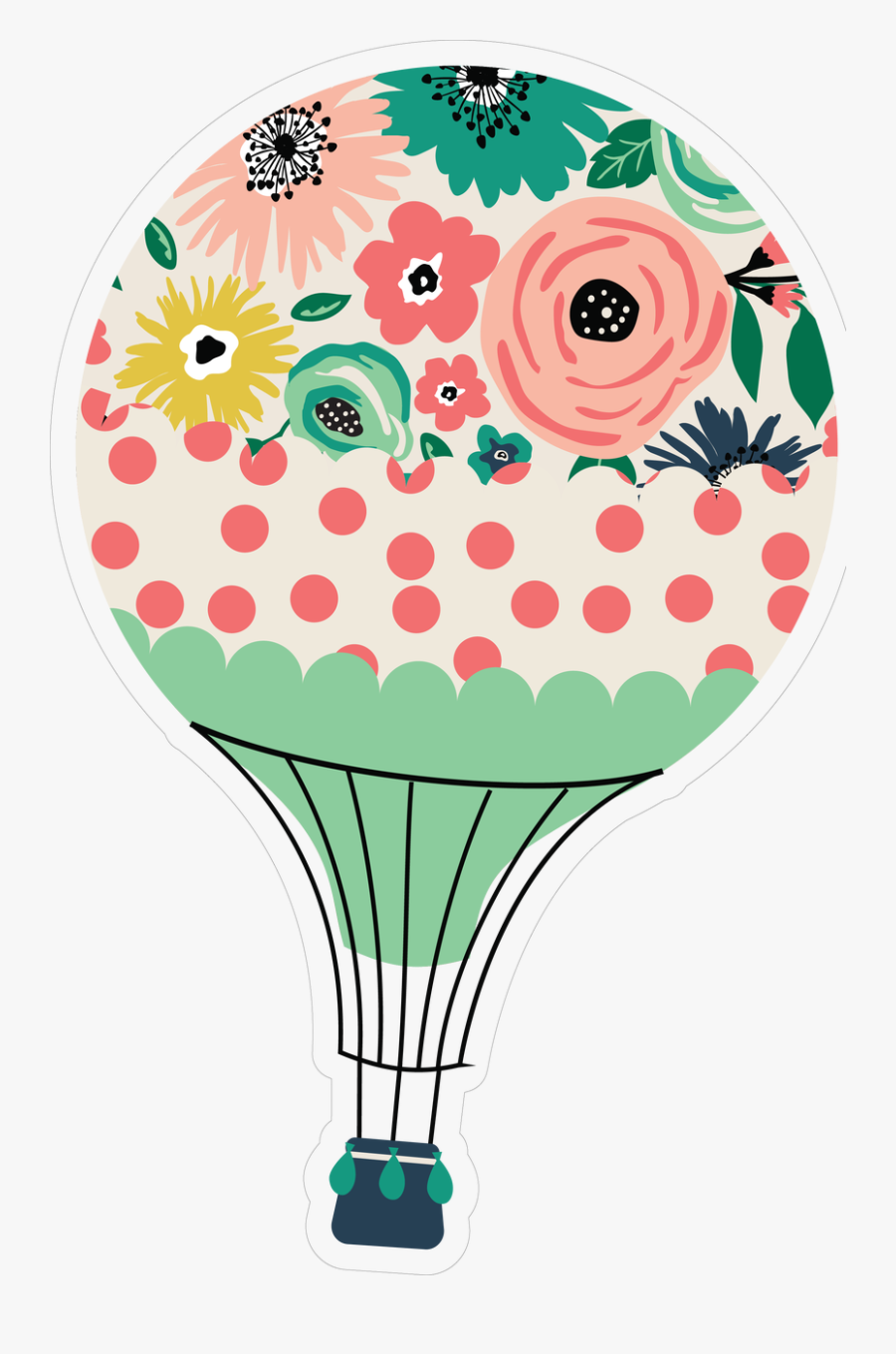 Hot Air Balloon Clipart , Png Download - Hot Air Balloon With Girl Clip Art, Transparent Clipart