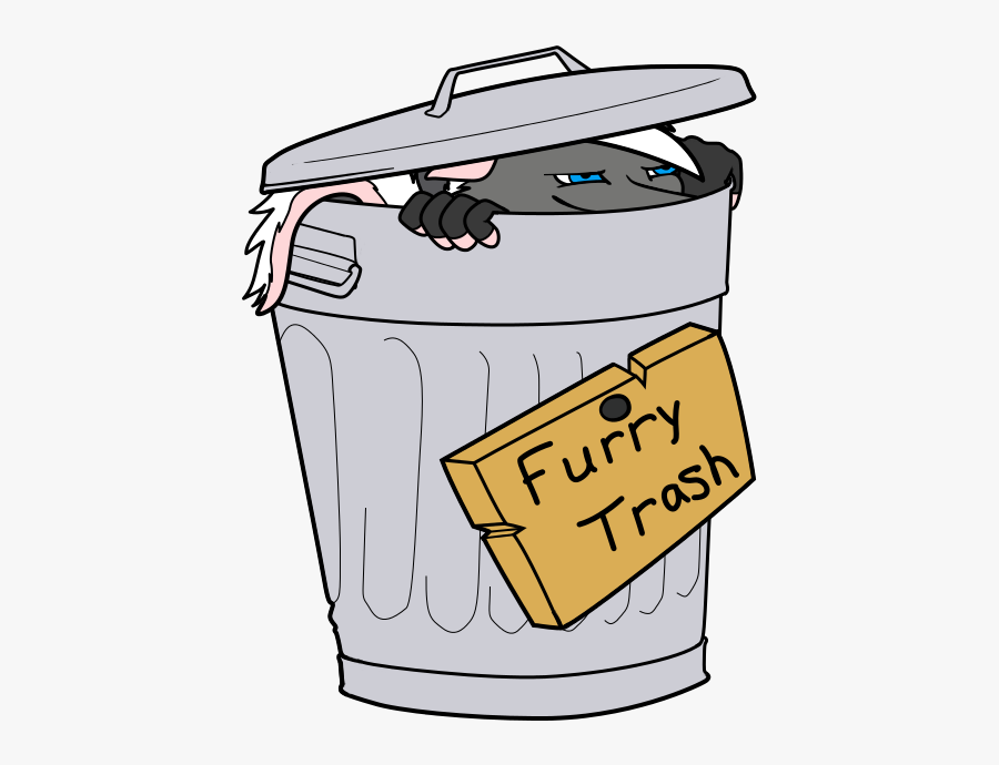 Trash Clipart Skunk - Cartoon, Transparent Clipart