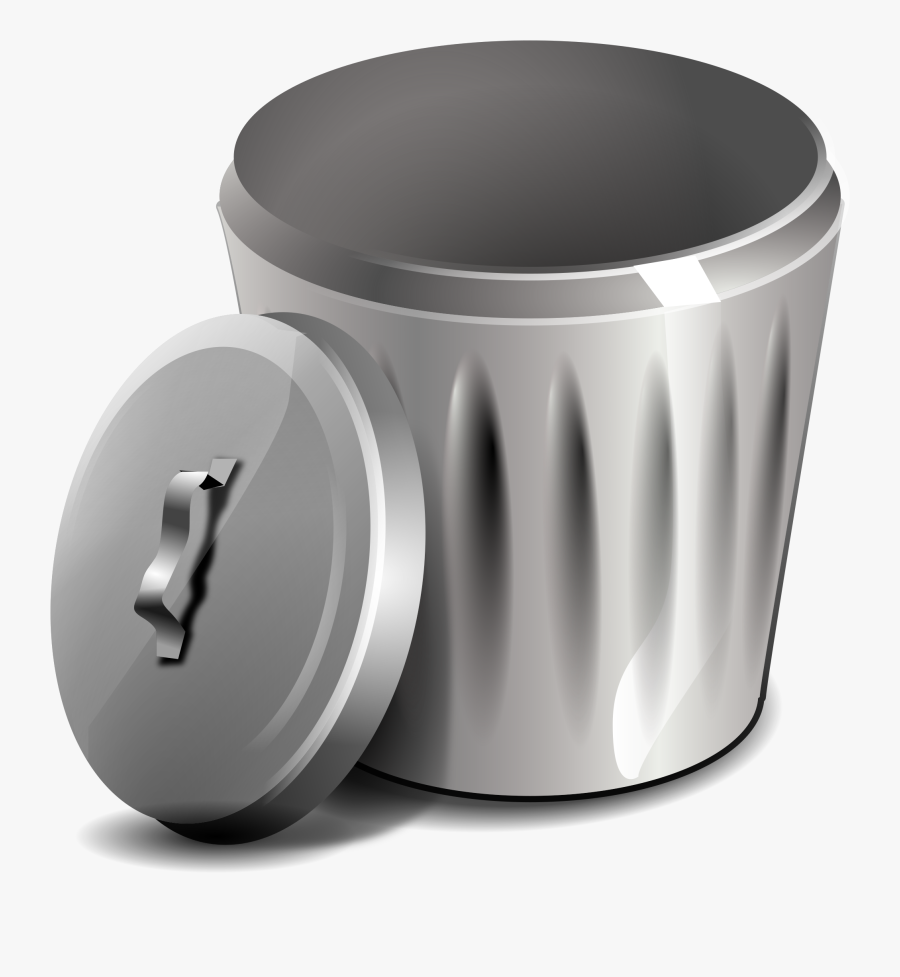 Trash - Open Trash Can Clipart, Transparent Clipart