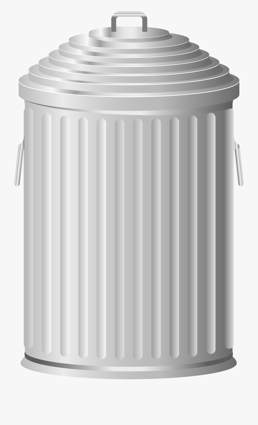 Metal Trash Can Png Clip Art Image - Home Appliance, Transparent Clipart