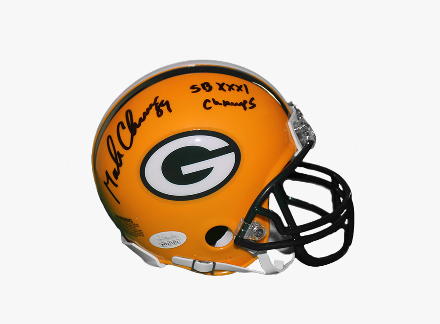 Mark Chmura Autographed Green Bay Packers Football - Green Bay Packers, Transparent Clipart