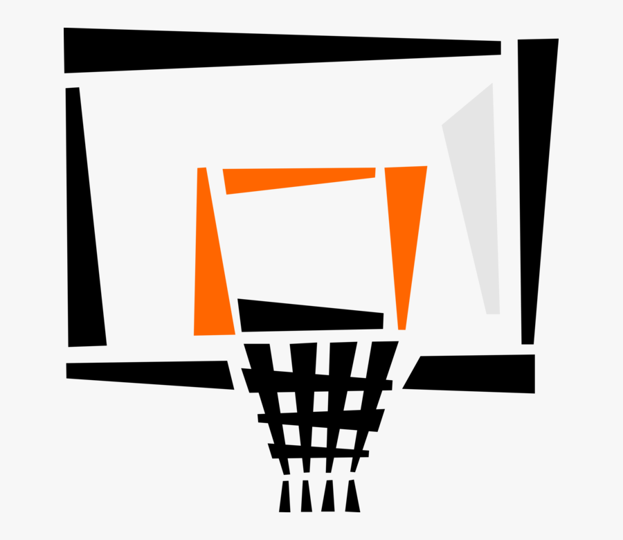 Vector Illustration Of Sport Of Basketball Hoop Net - Basketball Hoop Clip Art, Transparent Clipart