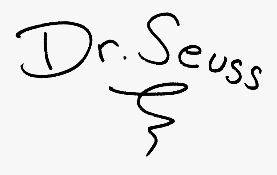 Image Result For Dr Seuss Signature - Dr Seuss Signature Clipart, Transparent Clipart