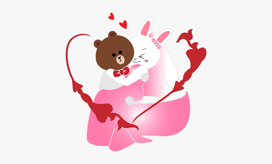 Brown And Cony Married, Transparent Clipart