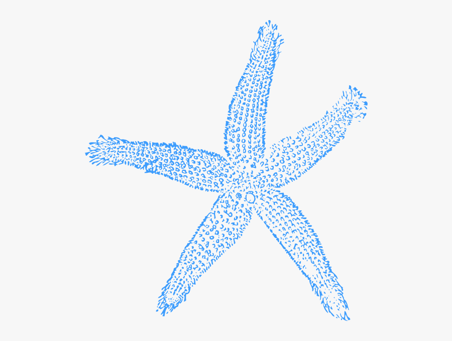 Starfish Clip Art At - Blue Sea Shell Clip Art, Transparent Clipart