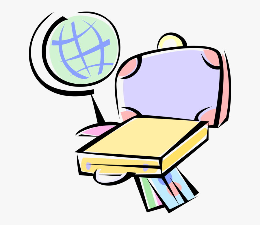 Luggage Clipart Travel Globe, Transparent Clipart