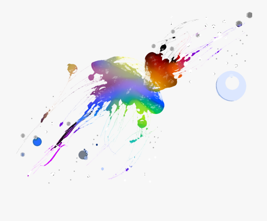 Splat Paint Rainbow Png Clipart - Rainbow Splat Png, Transparent Clipart